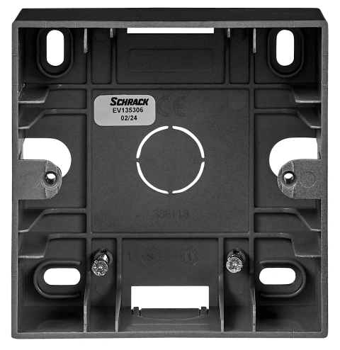 One gang wall mounting housing, black_4