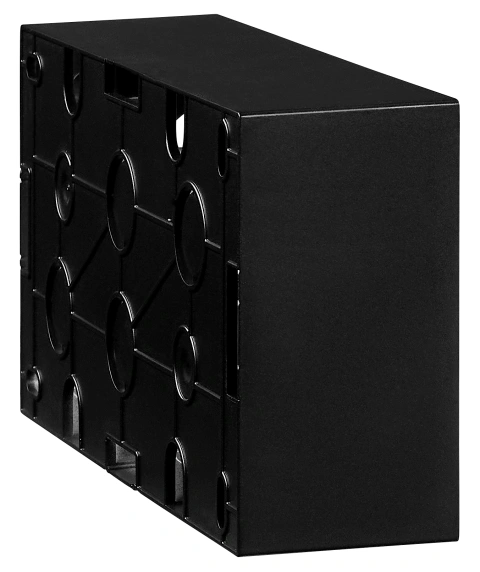 Two gang wall mounting housing, black_3