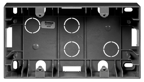 Two gang wall mounting housing, black_4