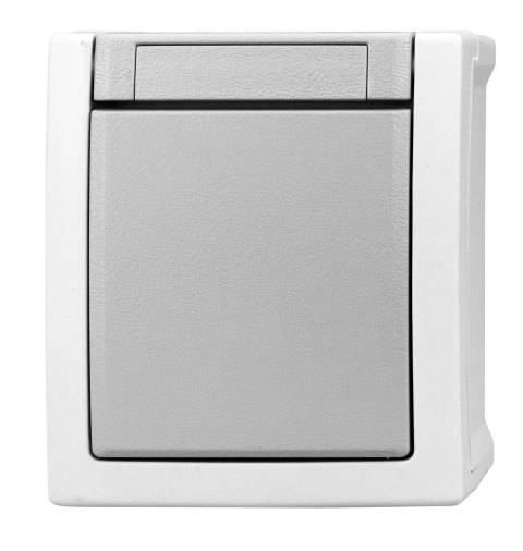 Buton cu 1ND, 10A, PT, cleme elastice, IP54