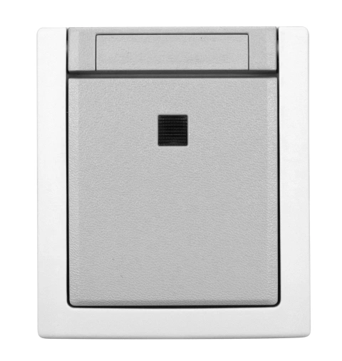 Buton cu 1ND+lumină orientare, 10A, PT, cl. elastice, IP54_1