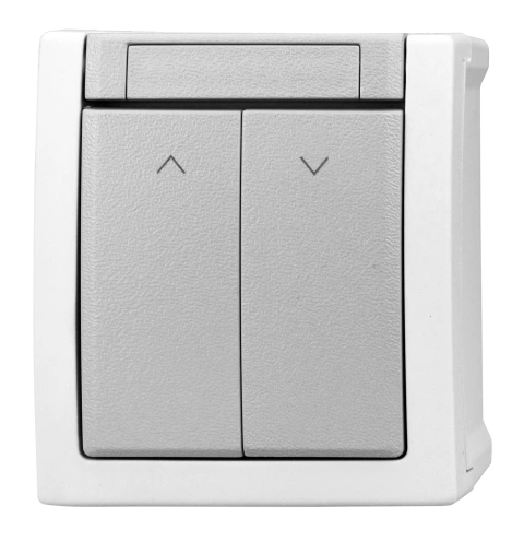 Întrerupător comandă jaluzele 10A, PT, cleme elastice, IP54