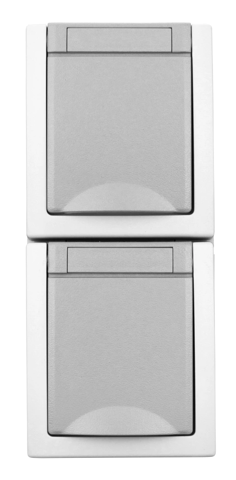 Priză dublă PE+capac, 16A, vertical, PT, cl.elastice, IP54_4