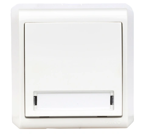 Buton 10A, CLOPOŢEL etich inscript, PT,cl surub IP20, alb