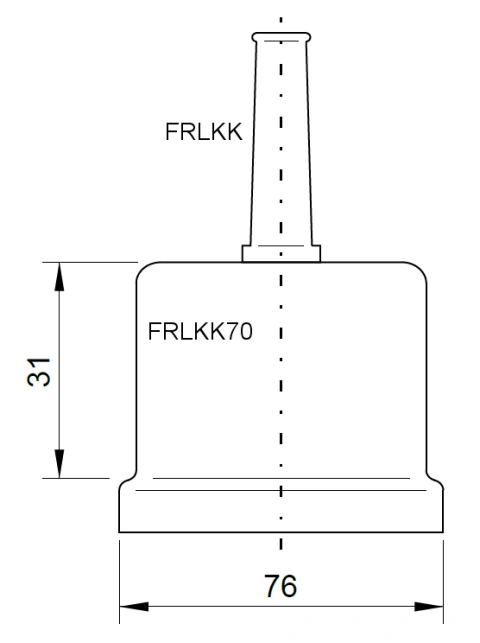 Capac de protecţie pt. LKT cu Ø 70mm (scos din prod.)