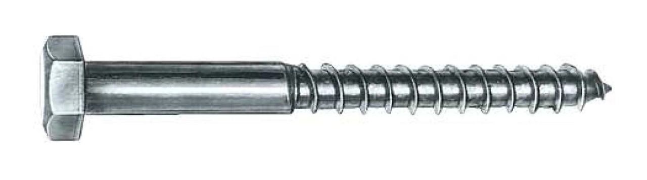 Holşurub cu cap haxagonal 8x80mm, DIN571, zincat (100buc)