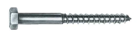 Holşurub cu cap haxagonal 8x80mm, DIN571, zincat (100buc)