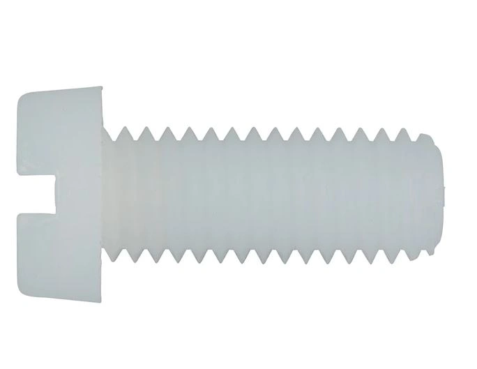 Slottet Plastic Cylinder Heat Screw M6x12 DIN84 PA6.6