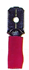 Papuc auto izolat tata 6,3 roşu, 0,25-1mm²
