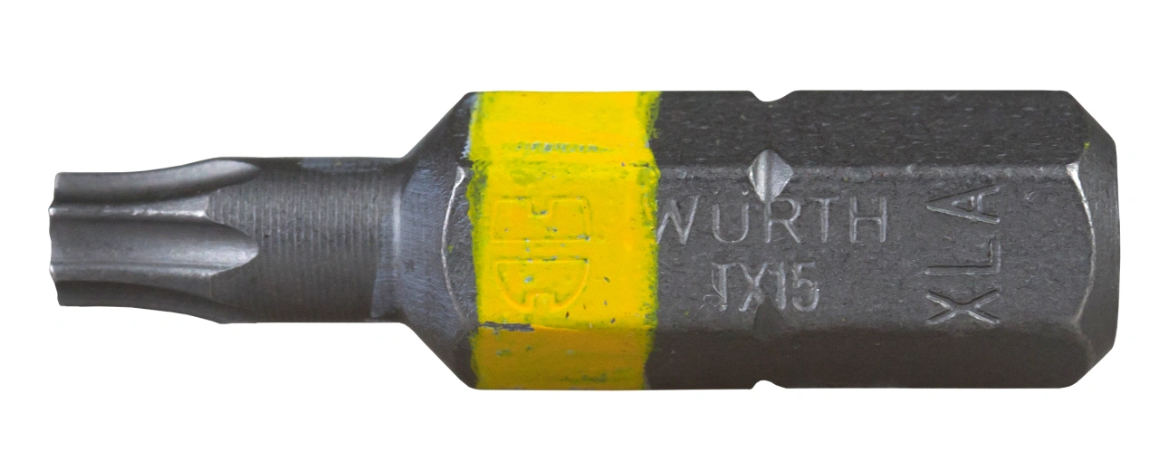 Bit 1/4" Torx TX15 galben 26mm