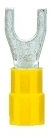 Papuc furca, izolat, galben, 4-6mm², M5