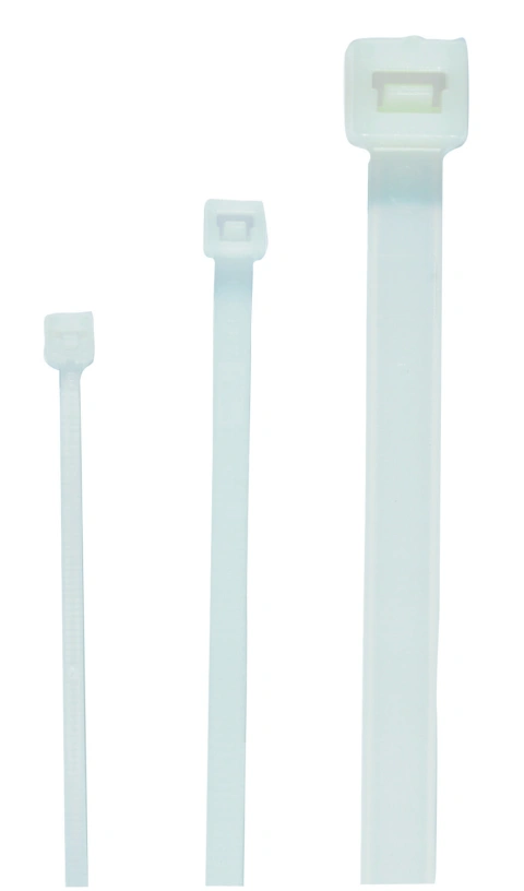 Cable band with plastic tongue, nature 2.5x100mm