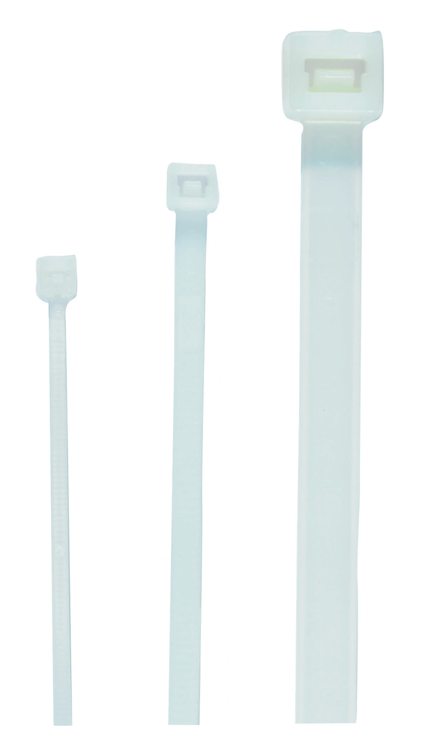 Cable band with plastic tongue, nature 3.5x140mm