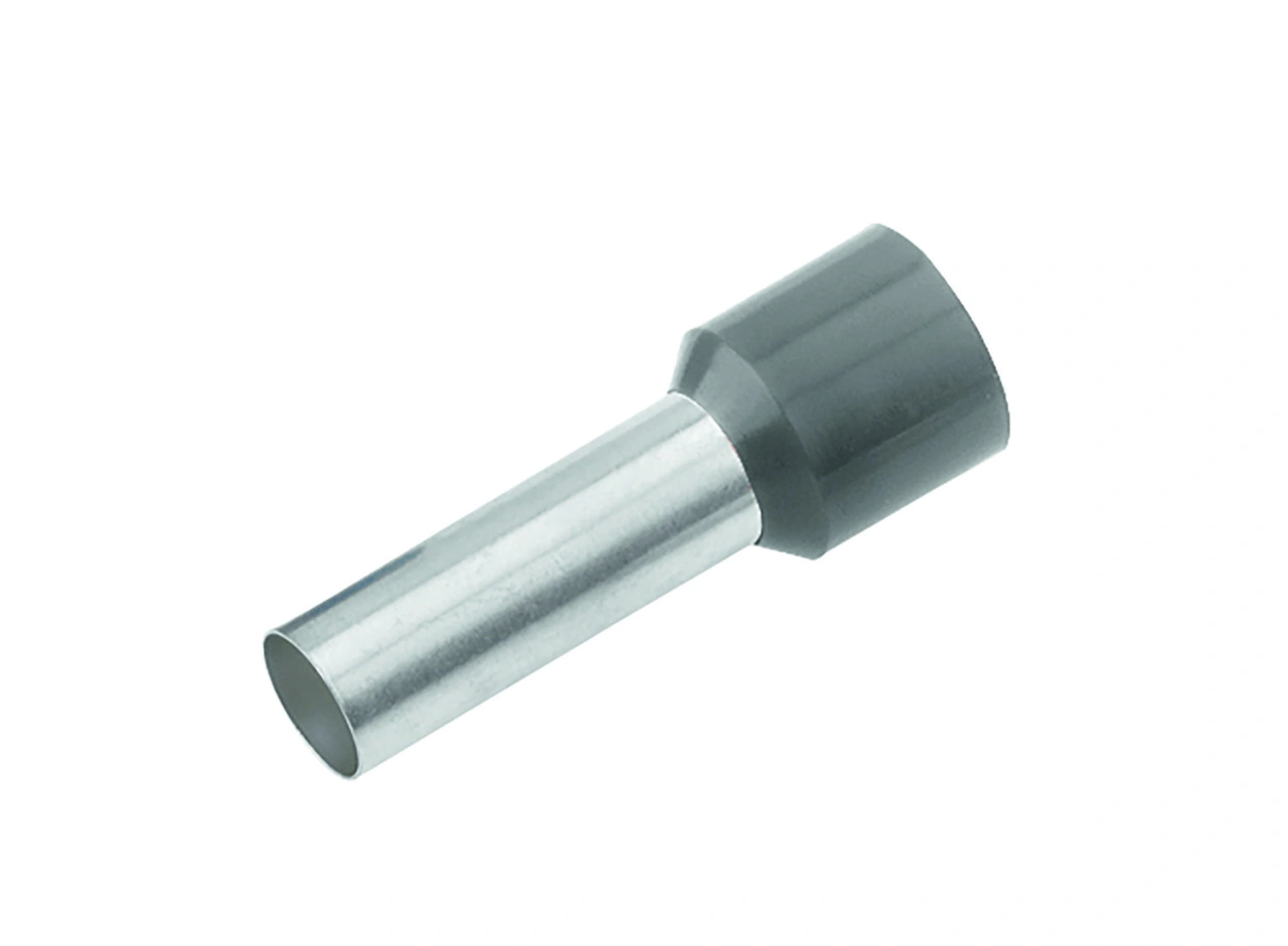 Wire ferrule isolated, 4mm², L1= 12mm, grey