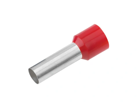 Wire ferrule, Duo 2x1mm², L1=8mm, red