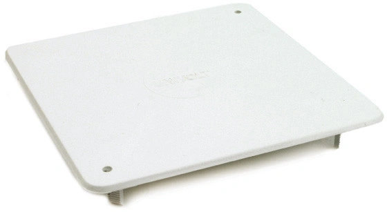Capac doză 80x80 mm, alb