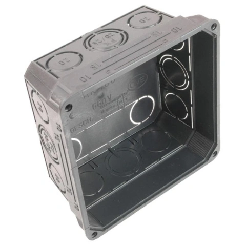 Doză legături 100x100x50 mm, halogen free, neagră