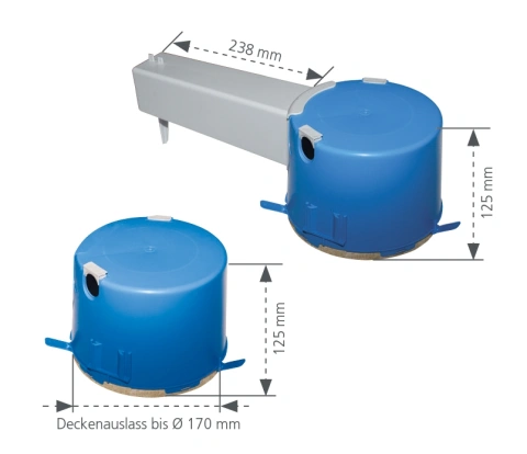 Doză mare Ø 170mm cu placă din fibră minerală_0