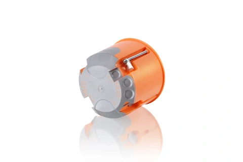 Doză legătură, regips , D68/A61, windproof,racord M20, oranj_1