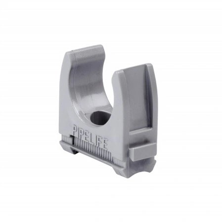Clemă plastic pt.tub M16mm, ex. medie, gri, 100buc