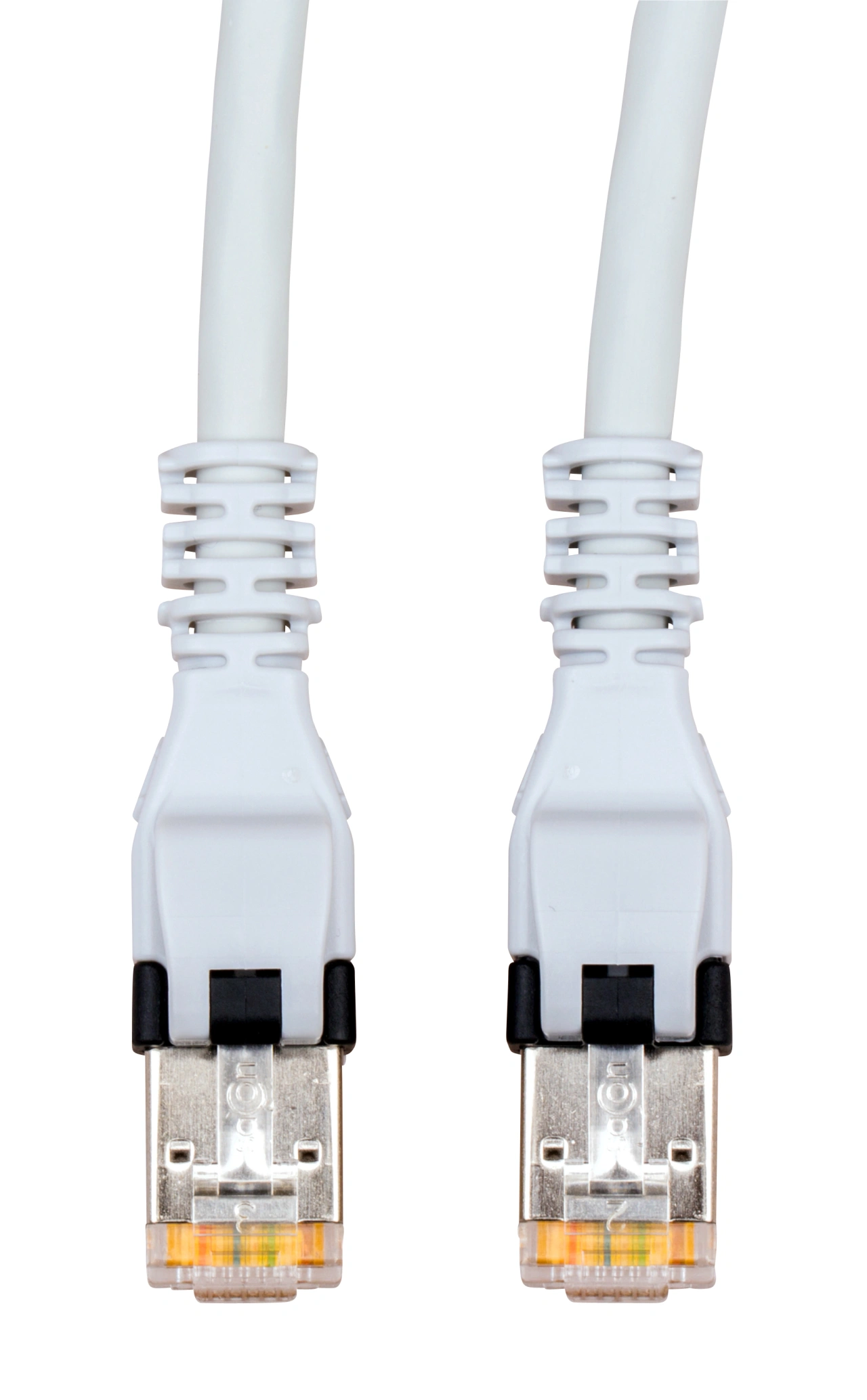 Patchcablu Cat.6a push pull ecranat RJ45 gri 10GB,LS0H, 0,5m
