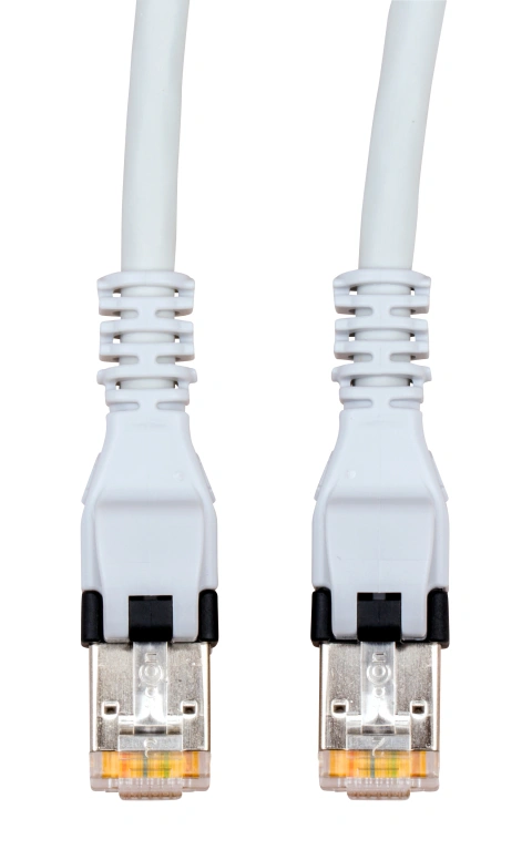 Patchcablu Cat.6a push pull ecranat RJ45 gri 10GB,LS0H, 1,5m