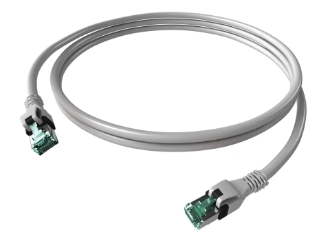 Patchcablu Cat.6a push pull ecranat RJ45 gri ,LS0H,7,5m