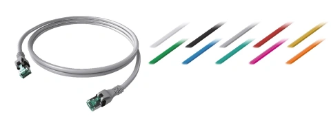 Patchcablu Cat.6a push pull ecranat RJ45 violet , LS0H, 10m