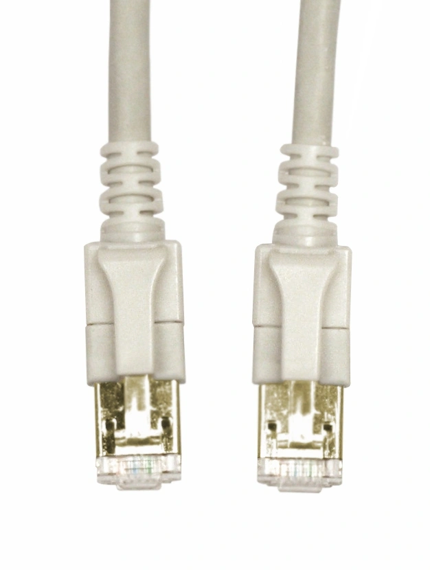 Patchcablu Cat6a cu LED ecranat RJ45 gri 10GB 3,0m