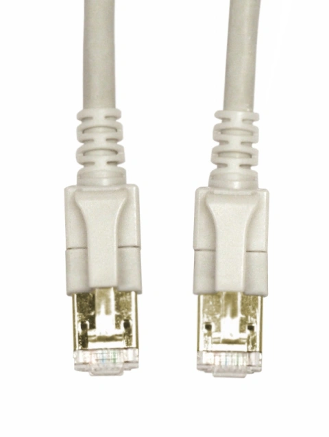 Patchcablu Cat6a cu LED ecranat RJ45 gri 10GB 3,0m