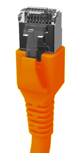 Patchcablu Cat.6a/10GB ecranat RJ45,LS0H,orange 10m_2