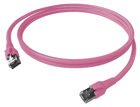 Patchcablu Cat.6a/10GB ecranat RJ45,LS0H,violet 0,5m