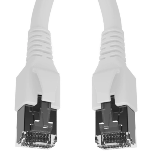 Patchcablu Cat.6a/10GB ecranat RJ45,LS0H,alb 0,5m_1