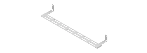 Front panel for cable guide 19"- Enclosures, 0U, RAL7035