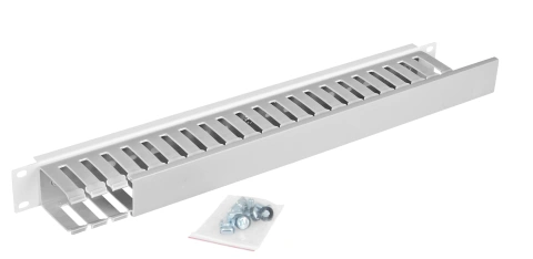 Organizator canal cablu 19' 1U, RAL7035_1