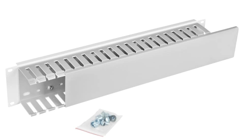 Organizator canal cablu 19' 2U, RAL7035_1