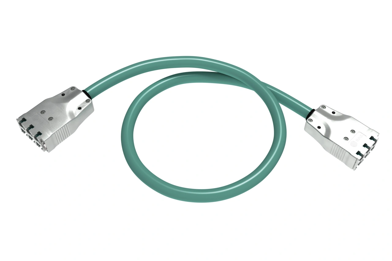 H.D.S. Copper Trunk cable, class Ea, 500MHz, aqua, 22.0m