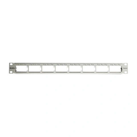 H.D.S.-Panel, 19", 1U, for 8x H.D.S., Ports 1-48