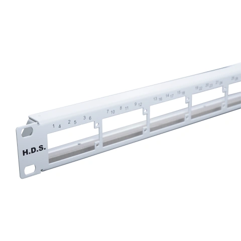 H.D.S.-Panel, 19", 1U, for 8x H.D.S., Ports 1-48_1
