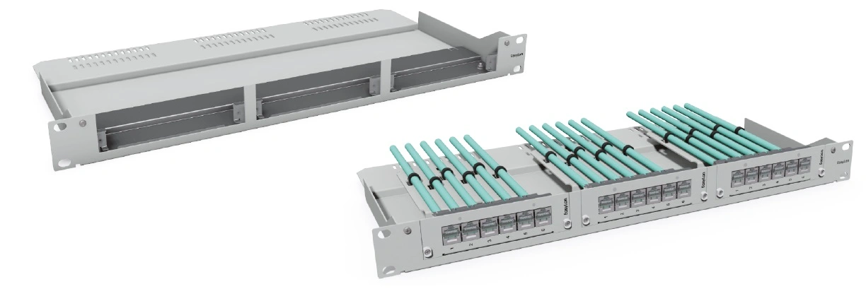 Modul Rack 19" 1U, 7HP for max. 3x Slot Modules