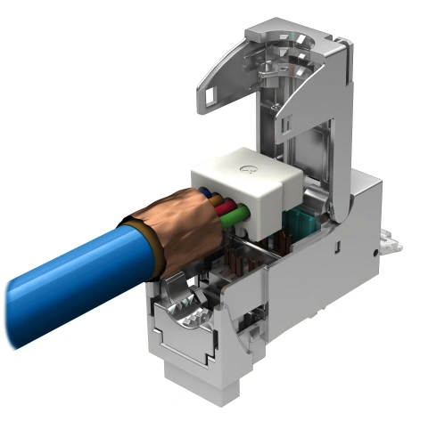 fixLink SL RJ45 shielded Cat.6a AWG 27-26 PVP PU: 24
