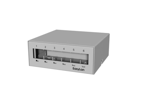 preLink/fixLink Desk - Consolidation Point Panel 6xRJ45