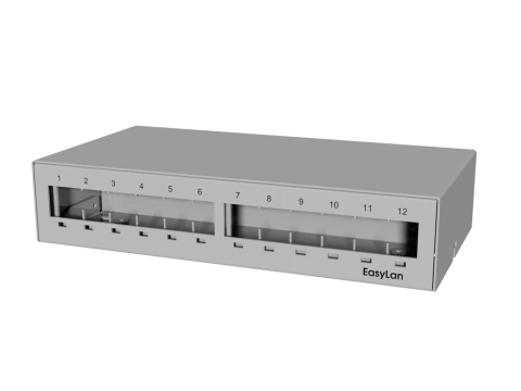 preLink/fixLink Desk - Consolidation Point Panel 12xRJ45