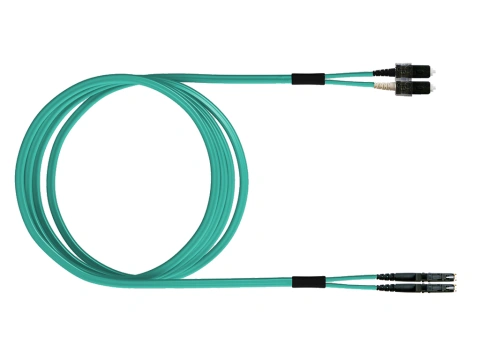 FO Patch Cord Premium, Duplex, E2000/SCD, G50/125 OM3, 2m