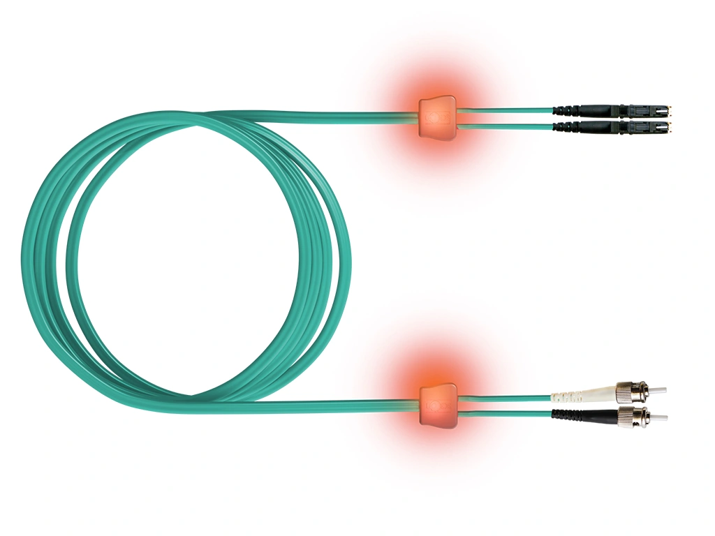 FO LED Patch Cord Premium, Duplex, E2000/ST, G50/125 OM3, 1m