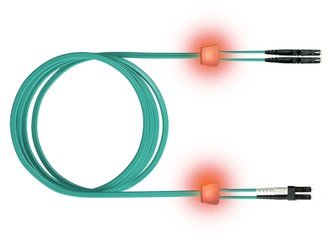 FO LED Patch Cord, Duplex, LCD/E2000, G50/125, OM3, 5m