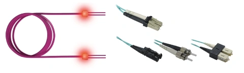 FO LED Patch Cord Premium, Duplex, LCD/LCD, G50/125, OM3, 3m