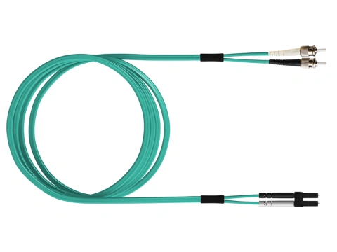 FO Patch Cord Premium, Duplex, LCD/ST, G50/125, OM3, 2m