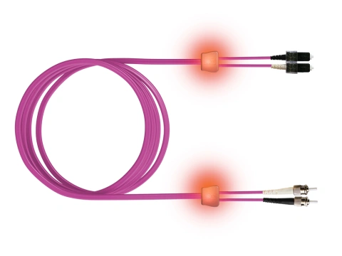 FO LED Patch Cord Premium, Duplex, SCD/ST, G50/125 OM4, 3m