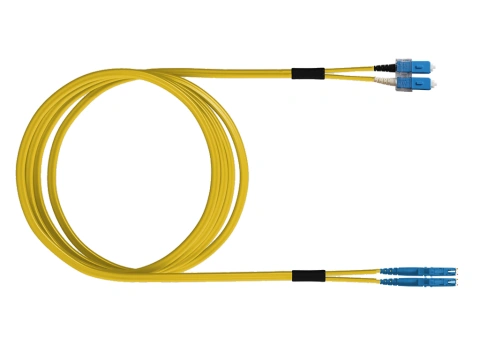 FO Patch Cord Premium, Duplex, E2000/SCD, E09/125 OS2, 7,5m